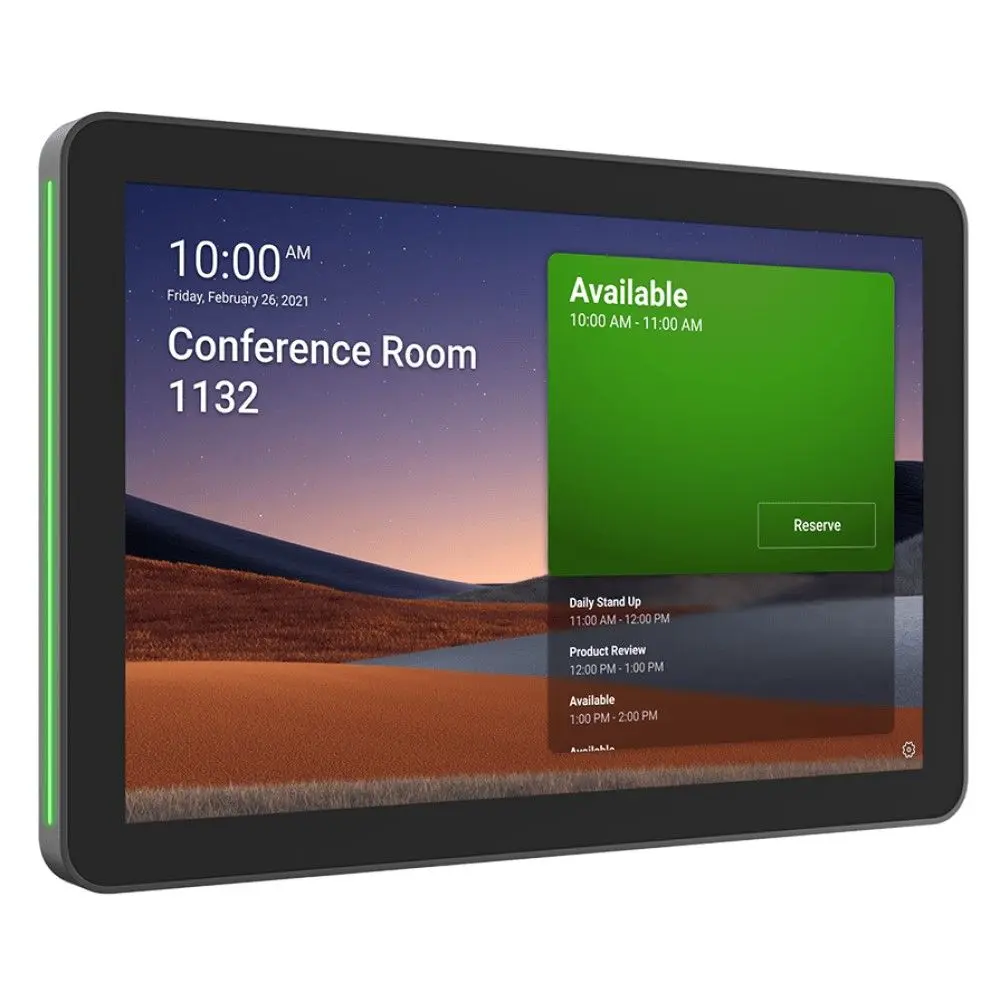 Logitech TAP SCHEDULER FOR MEETING ROOMS, Ecran de réservation de salle pour Microsoft Teams, Zoom Rooms, Robin et Meetio. Connexion et alimentation PoE.