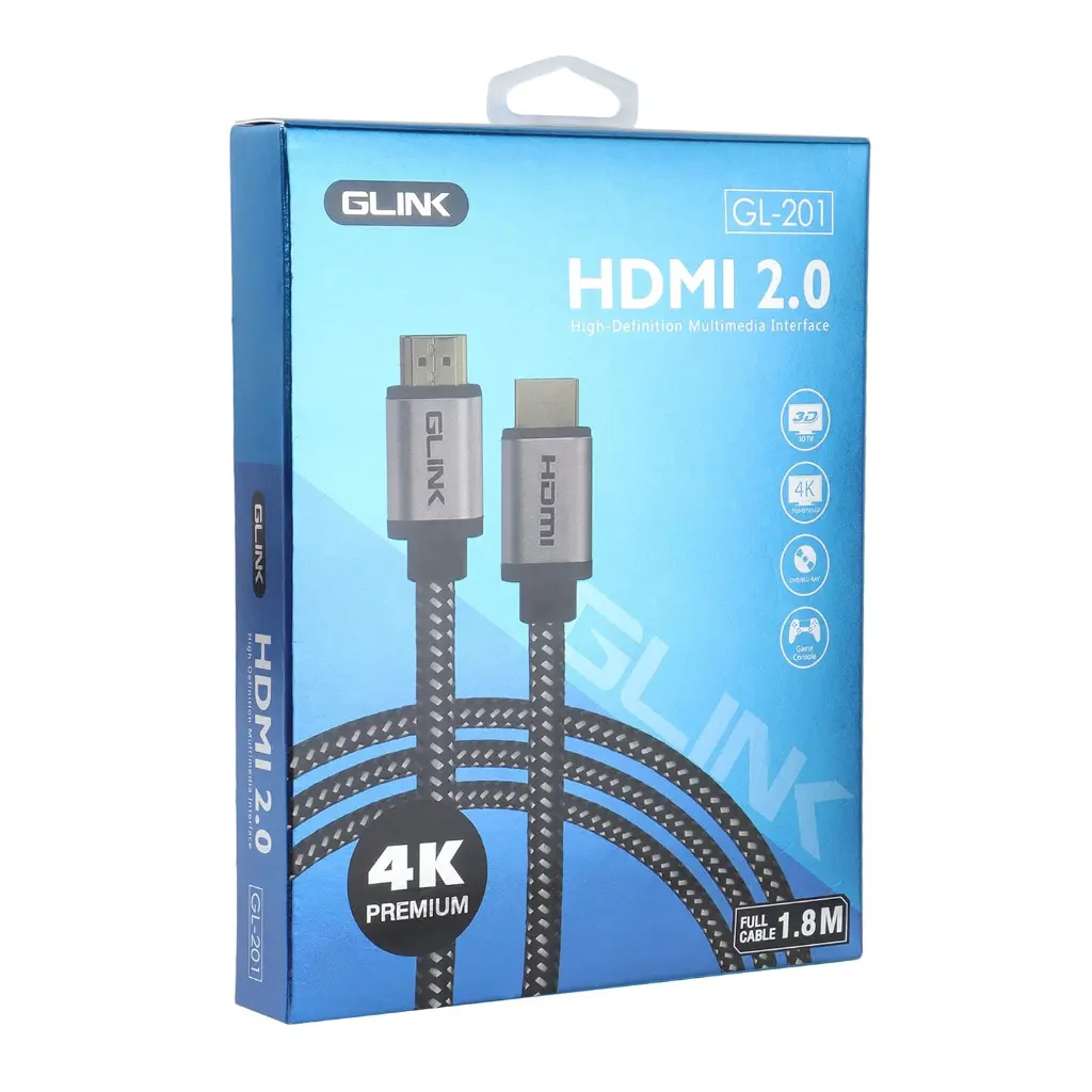 CABLE GLINK HDMI 2.0 4K PREMIUM 18Gbps HIGH SPEED 15 M