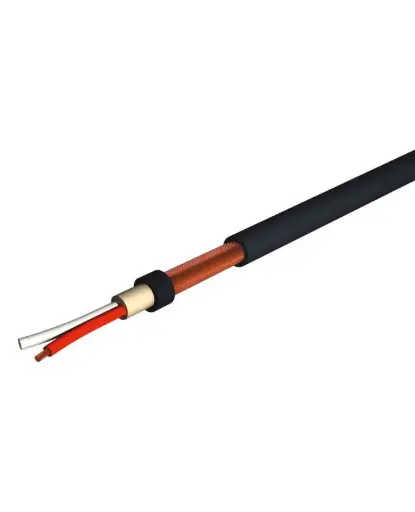 [FMR222N1] Câble micro analogique 2 x 0,22 mm² blindage double guipage inversé gaine PVC noire (Mètre)